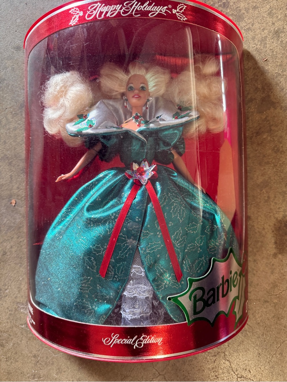 1995 Barbie Holiday Collector Doll - Green & Red